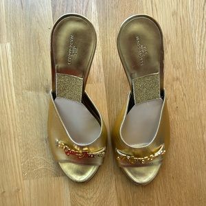 Marc Jacobs x New York Magazine Gold Mule